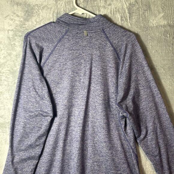Nike Heathered Purple 1/4 Zip Pullover Thumbholes Size XL - Picture 8 of 10